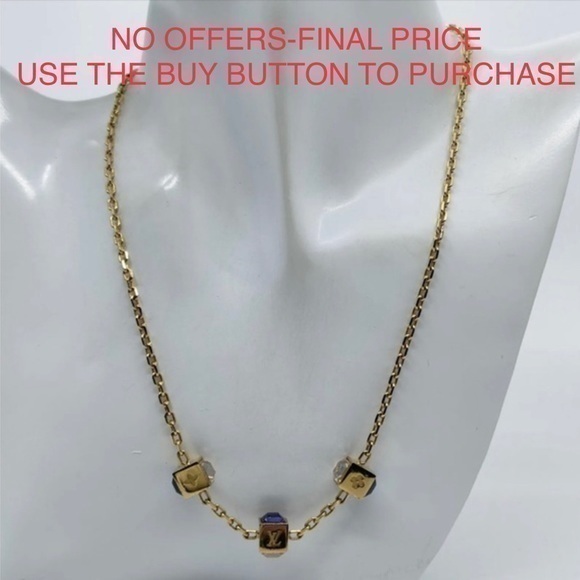 Louis Vuitton Collie Gambler Necklace - Picture 1 of 9
